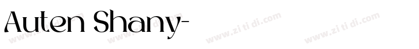 Auten Shany字体转换